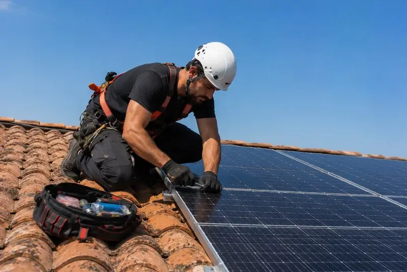 Maintenance et monitoring de panneaux solaires à Albières