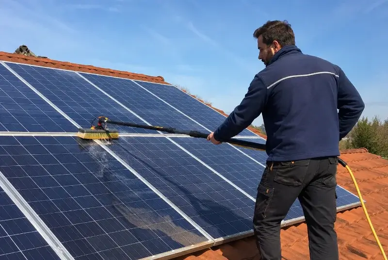 Nettoyage et entretien de panneaux solaires à Albières