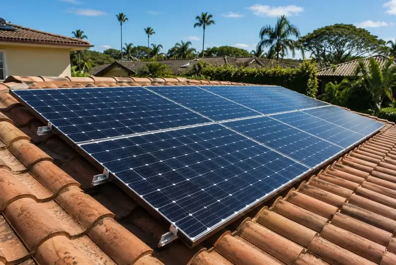 Installation de panneaux solaires à Albières